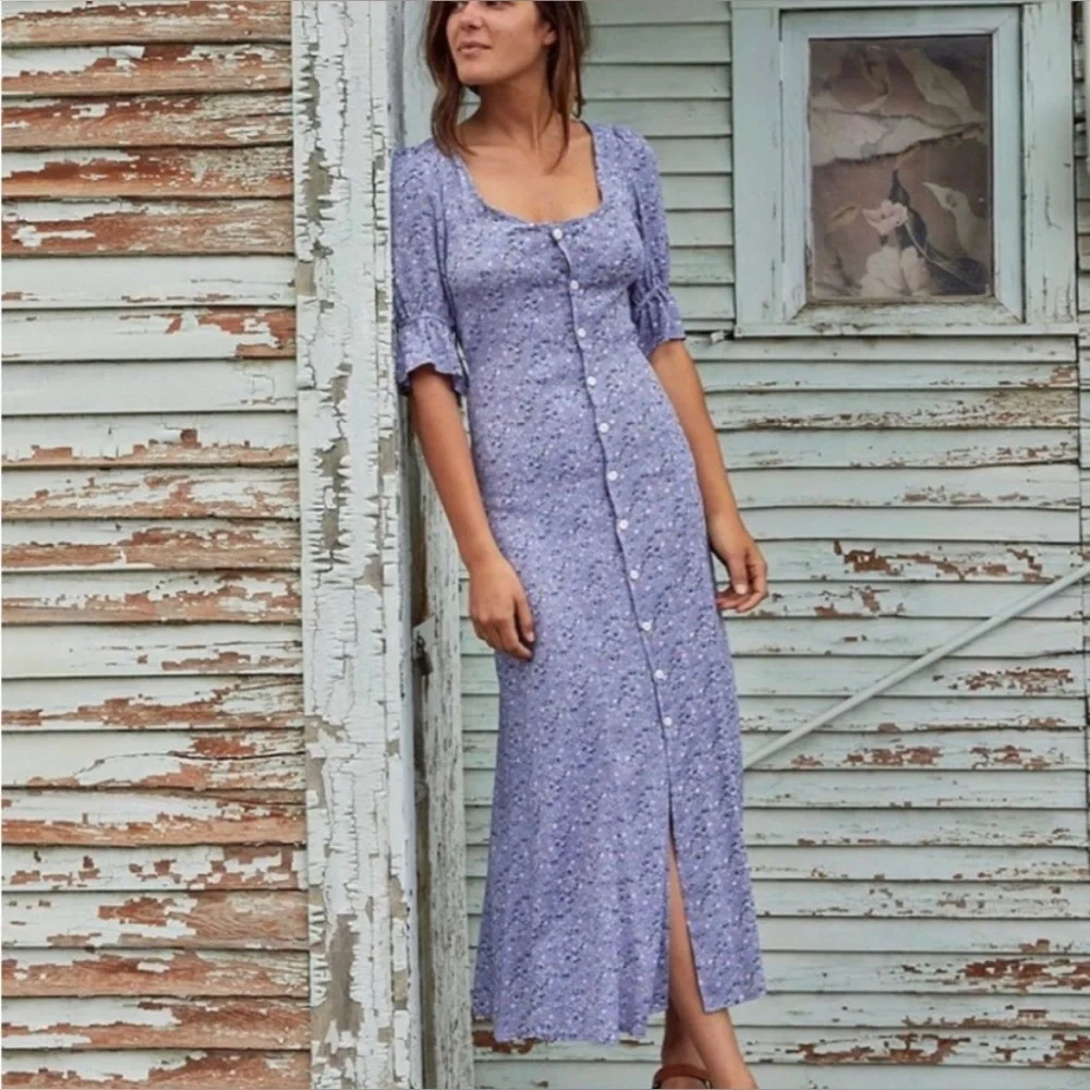 ebba eyelet midi dress Evenuel Bloom Eyelet Midi Dress Large